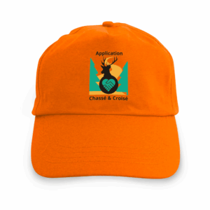 Casquette orange « Chassé & Croisé »